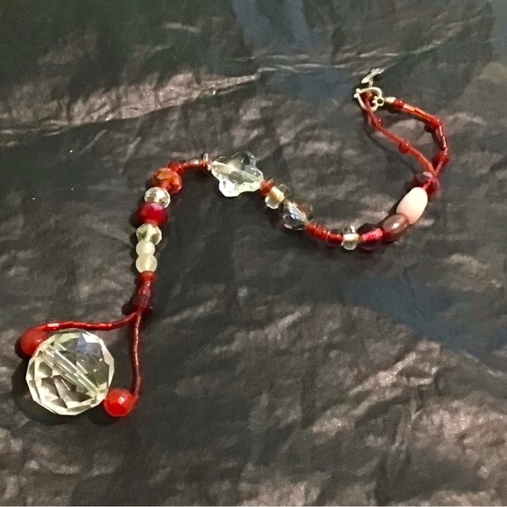 Crystal and glass suncatcher